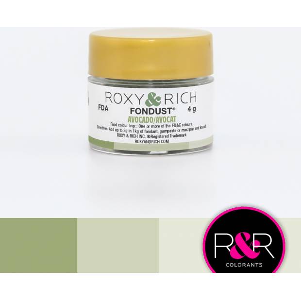 Prachová barva 4g avokádová - Roxy and Rich