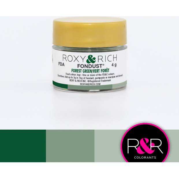 Prachová barva 4g lesní zelená - Roxy and Rich