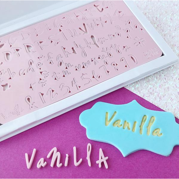 Vytlačovací abeceda Vanilla
