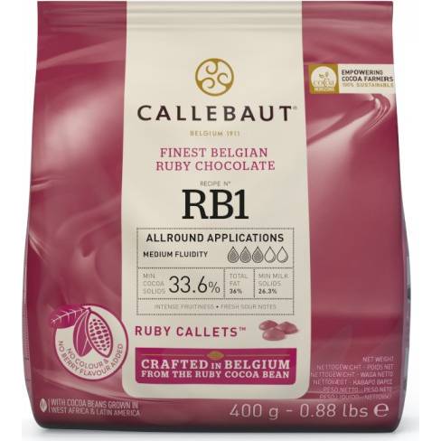 Čokoláda ruby 0,4kg 33% - Callebaut