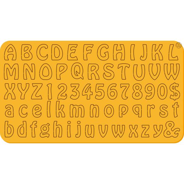 Vytlačovací abeceda Clasic 23x12,5cm - Cakesicq