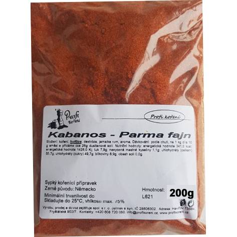 Kabanos - Parma fajn (200g) koření - Koření