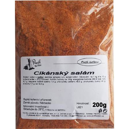 Cikánský salám (200g) koření - Koření