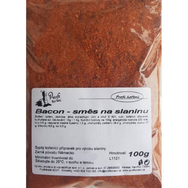 Bacon - směs na slaninu (100g) koření - Koření