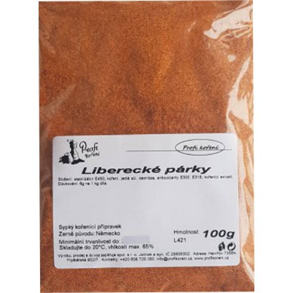 Liberecké párky (100g) koření - Koření