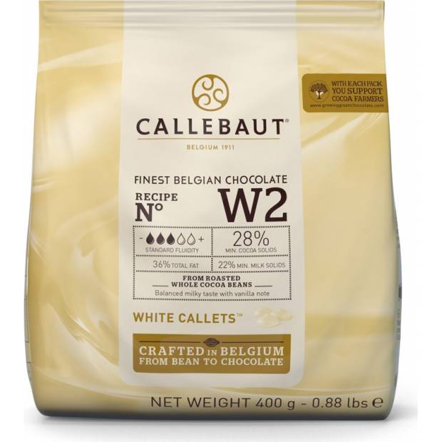 Čokoláda bílá W2 0,4kg - Callebaut