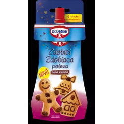 Zdobicí poleva tmavá kakaová 140g - Dr. Oetker