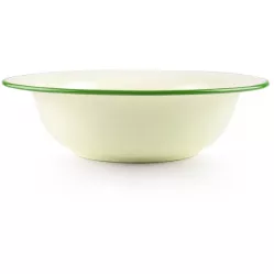 Smaltovaná mísa se zeleným okrajem 32cm 3,6l - Ibili