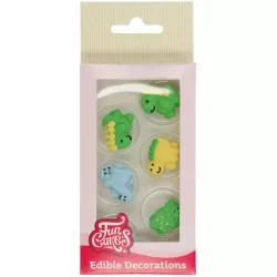 Cukrové zdobení 12ks dinosauři - FunCakes