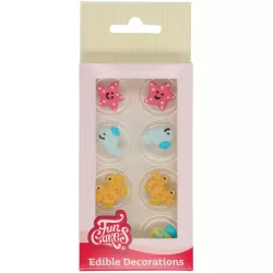 Cukrové zdobení 8ks moře - FunCakes