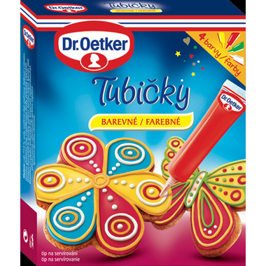 Tubičky na zdobení 4 barvy 76g - Dr. Oetker