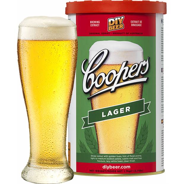 Koncentrát na vaření piva Lager Coopers 1,7kg na 23l piva - BIOWIN
