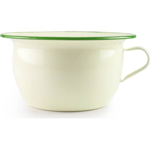 Smaltovaný nočník se zeleným okrajem 24cm 3,5l - Ibili