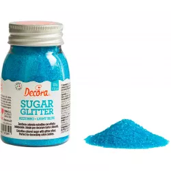 Dekorační cukr 100g modrý jemný - Decora
