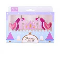 Dortové svíčky 5ks unicorn - PME