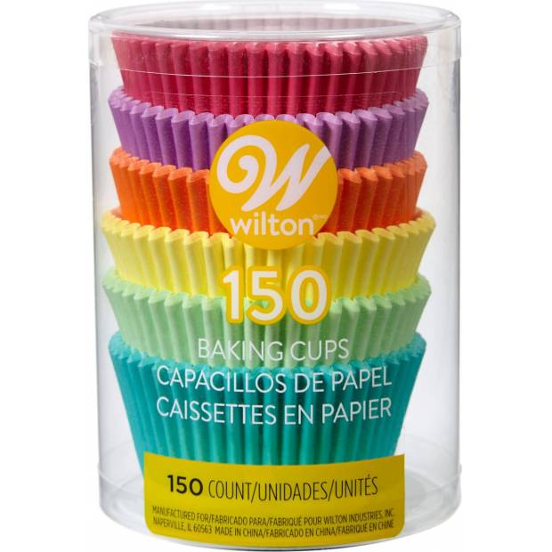 Košičky na cupcakes, pastelová duha 150ks - Wilton
