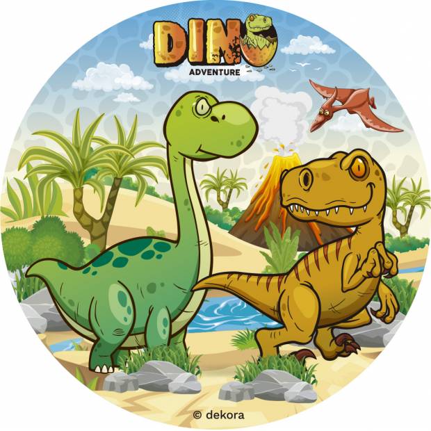 Fondánový papír Dino 15,5cm - Dekora