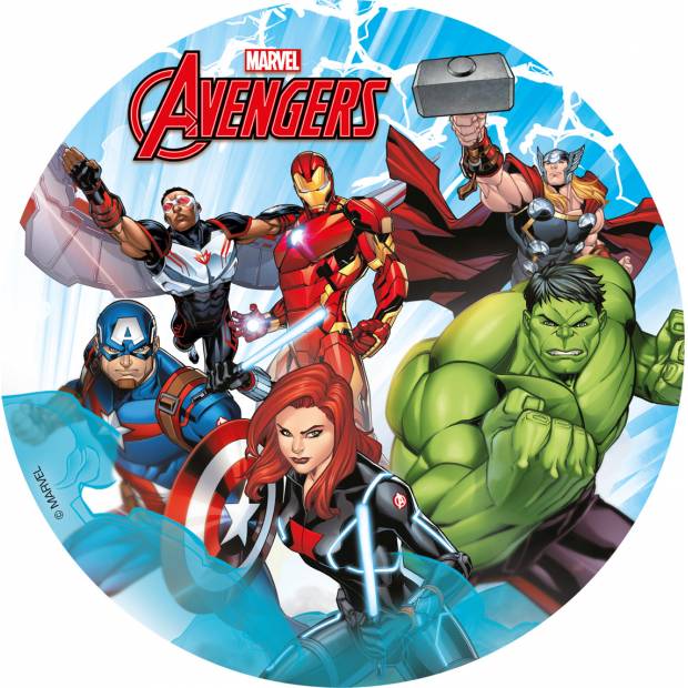 Fondánový papír Avengers marvel 15,5cm - Dekora