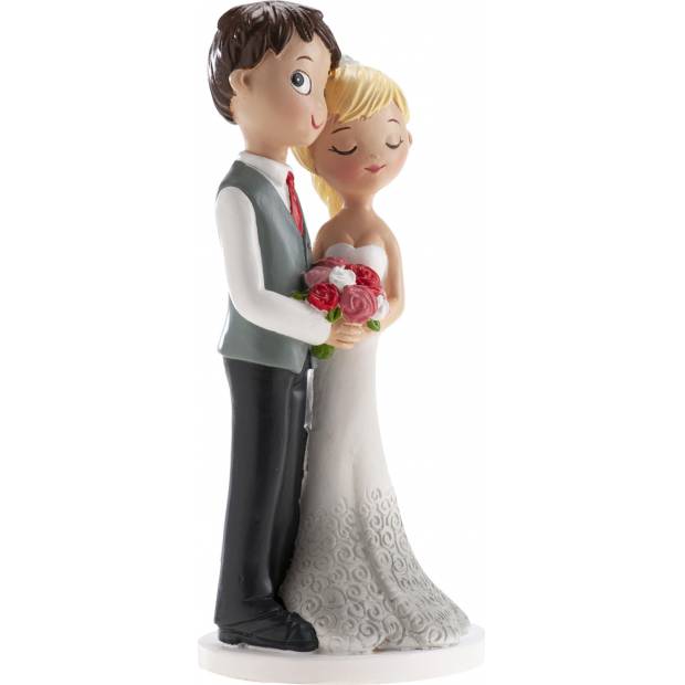 Svatební figurka na dort spokojené manželství 16cm - Dekora