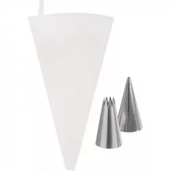 Cukrářský sáček sada, 2 špičky, d. 30 cm
