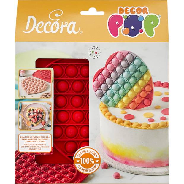 Silikonová forma POPIT DecorPop srdce - Decora