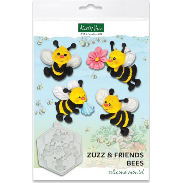 Silikonová formička včelky Zuzz and Friends - Katy Sue