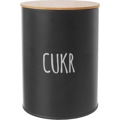 Dóza Cukr BLACK pr. 11 cm