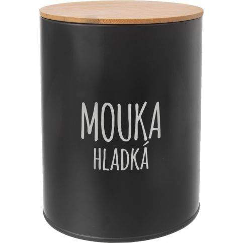 Dóza Hladká mouka BLACK pr. 13 cm