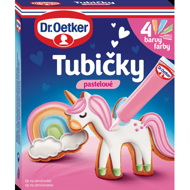 Tubičky na zdobení pastelové (4x19 g) - Dr. Oetker