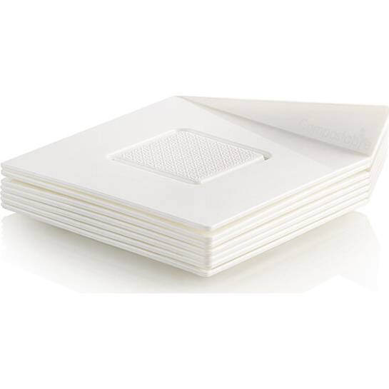 Dekorační podložka čtverec bílý 8,3cm 100ks - Silikomart