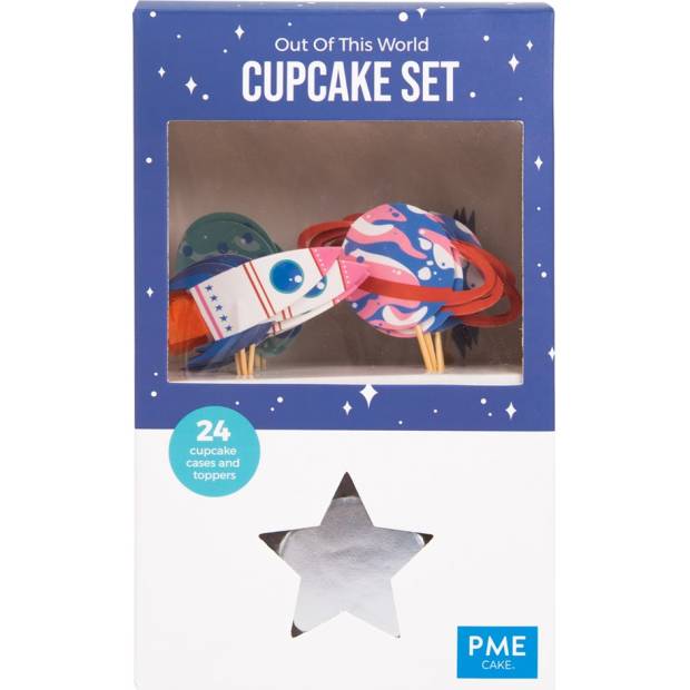 Cupcake set vesmír, 24ks - PME
