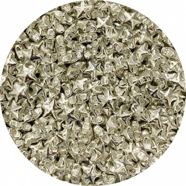 Cukrové hvězdičky stříbrné (50 g)