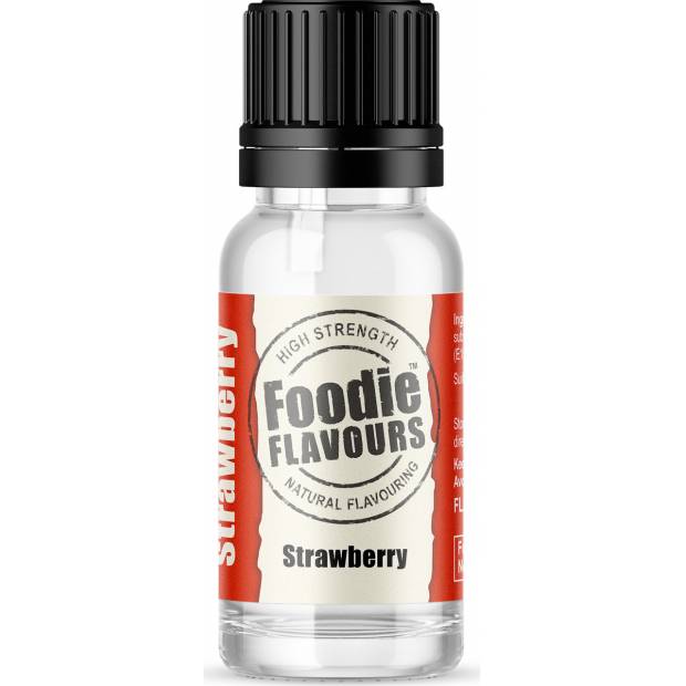 Přírodní koncentrované aroma 15ml jahoda - Foodie Flavours