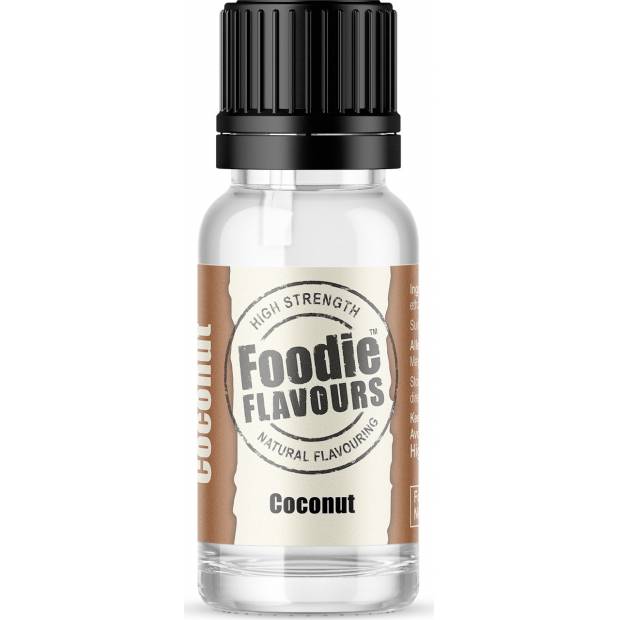 Přírodní koncentrované aroma 15ml kokos - Foodie Flavours