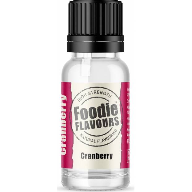 Přírodní koncentrované aroma 15ml brusinka - Foodie Flavours