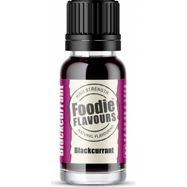 Přírodní koncentrované aroma 15ml černý rybíz - Foodie Flavours
