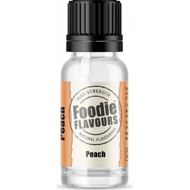 Přírodní koncentrované aroma 15ml broskev - Foodie Flavours