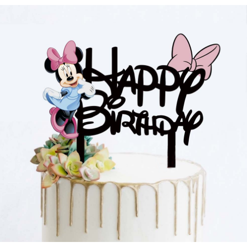Zápich do dortu Minnie Happy Birthday - Cakesicq