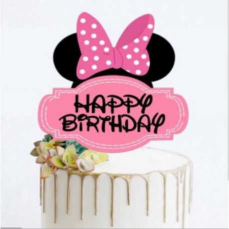 Zápich do dortu Minnie Happy Birthday - Cakesicq