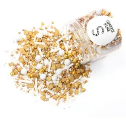 Cukrové zdobení 90g bílo zlaté Love Birds - Super Streusel
