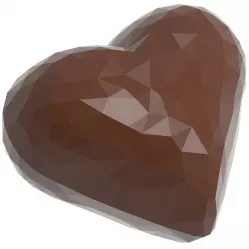 Forma na pralinky srdce 34x28x12mm - CHOCOLATE WORLD