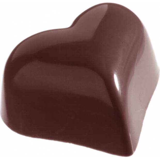 Forma na pralinky srdce 30x36x19mm - CHOCOLATE WORLD