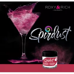 Metalická barva do nápojů Spirdust fialová fuchsie 1,5g - Roxy and Rich