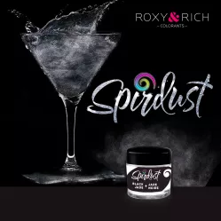 Metalická barva do nápojů Spirdust černá 1,5g - Roxy and Rich