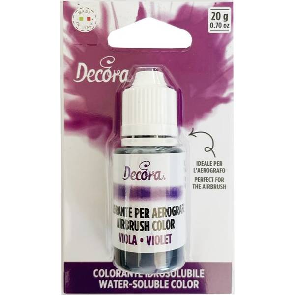 Airbrush barva tekutá purple 20g - Decora