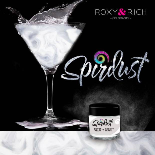 Metalická barva do nápojů Spirdust perleťová 1,5g - Roxy and Rich