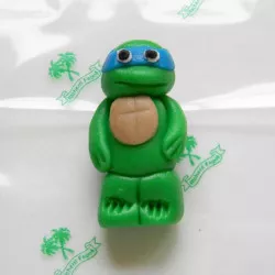 Figurka na dort želva ninja 5cm Leonardo  z kokosové hmoty - Fagos