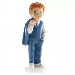Figurka na dort společensky oblečení chlapec 16cm - svaté přijímání  - Dekora