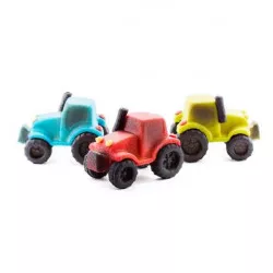 Marcipánová figurka traktor modrý 4,5x7 cm, 65g