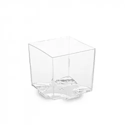 Fingerfood kelímek PS hranatý čirý 44x44x43mm 65ml - 20ks - Wimex